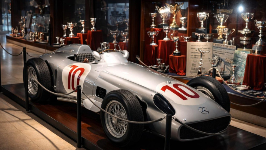 Carlos di Forti y su hijo Guido, con una de las réplicas de una Flecha de Plata que producen en la localidad de Jáuregui, en Luján.