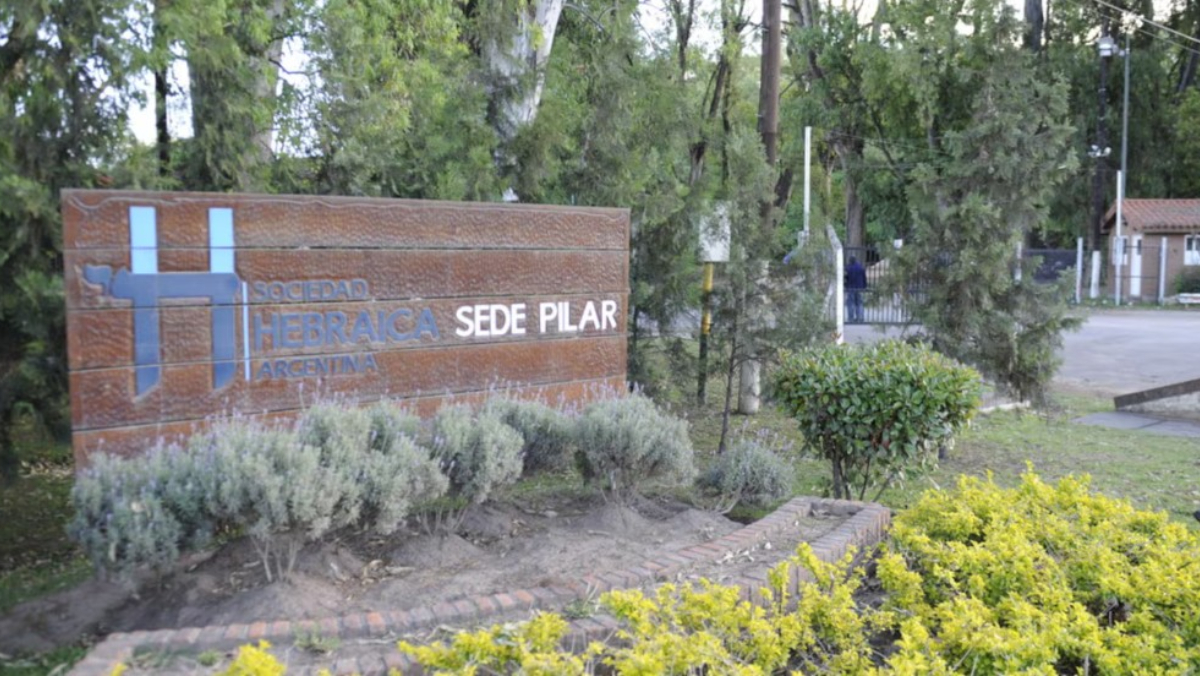 La sede de Hebracia en Pilar, donde tres jugadores de 12 años de Barracas Central le gritaron "Hitler" a un nene judío.