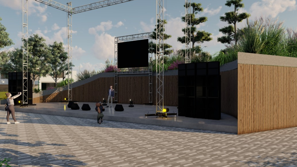La renovación de la Plaza 20 de Febrero de Ituzaingó tiene como objetivo poner en valor el espacio más emblemático del distrito, en pleno centro, frente a la Iglesia San Judas Tadeo.