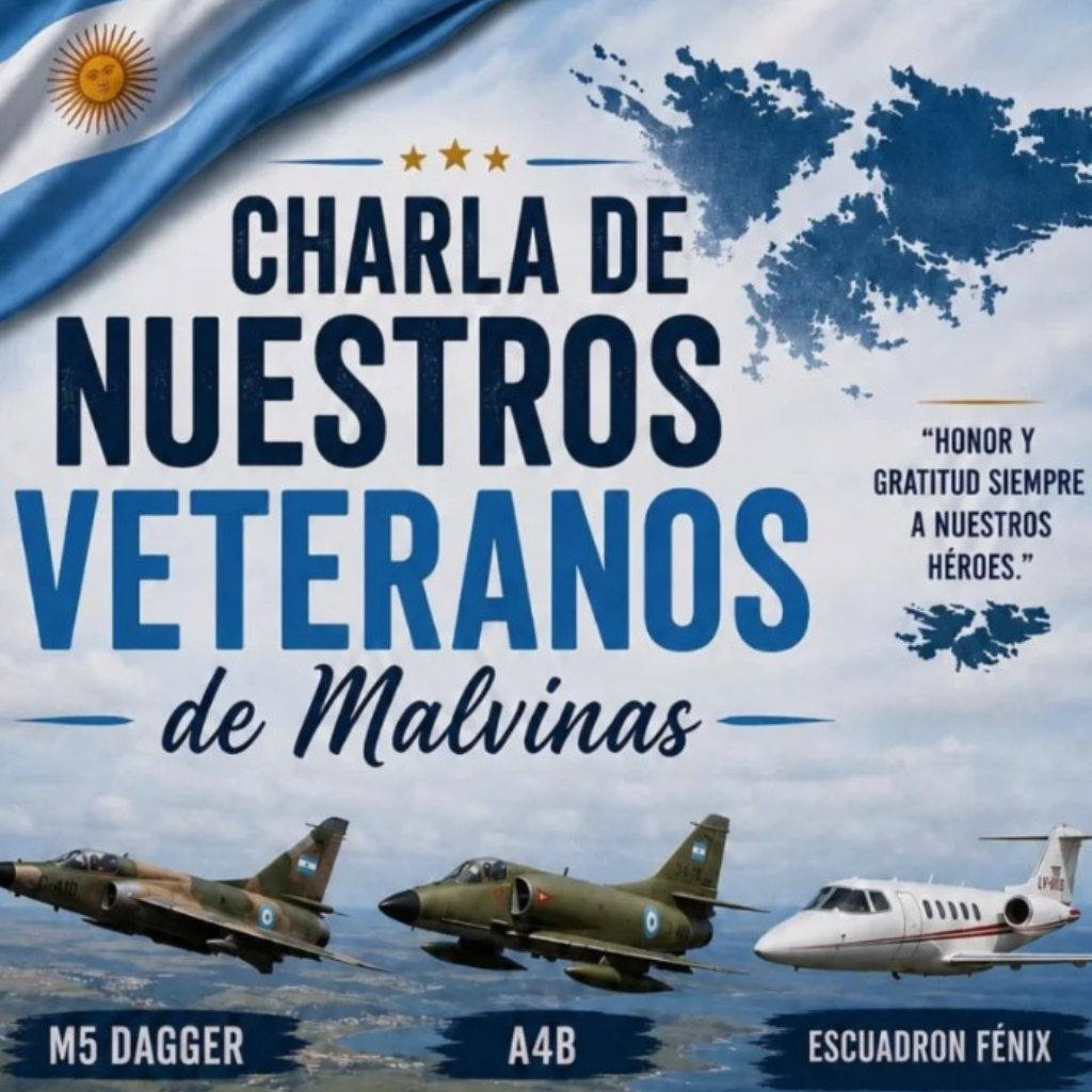 La charla gratuita será una cita ineludible para los amantes de la historia de la Fuerza Aérea Argentina.