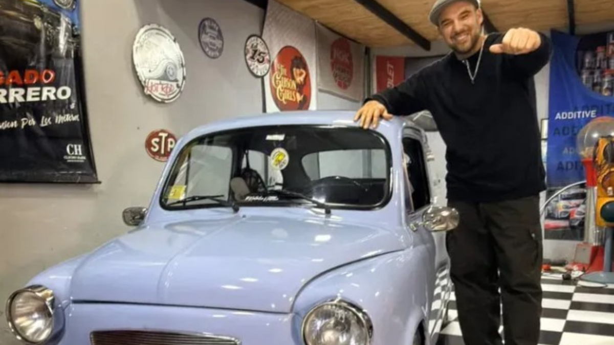 Gustavito, lider de la banda Los Tulipanes, presentará hoy La Bolita, una canción homenaje a un Fiat 600 que cambió su vida para siempre.