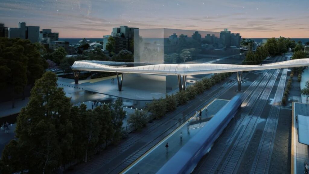 Nuevo Caseros, puente peatonal