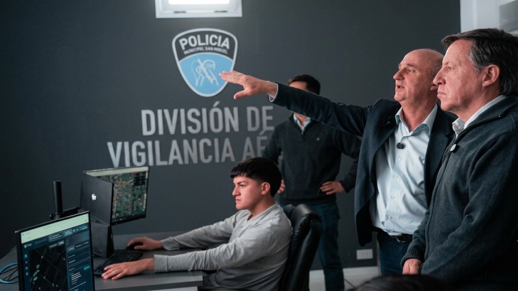 San Miguel lanza patrullajes aéreos con drones e IA las 24 hs. del día.