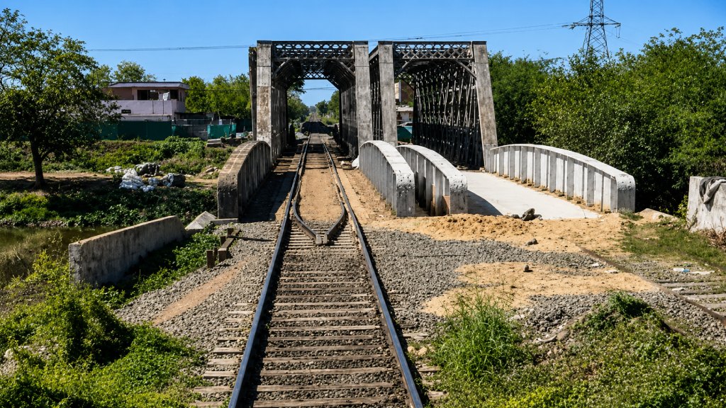 La obra del puente sobre el Río Matanza del ramal Haedo-Temperley está demorada para octubre.