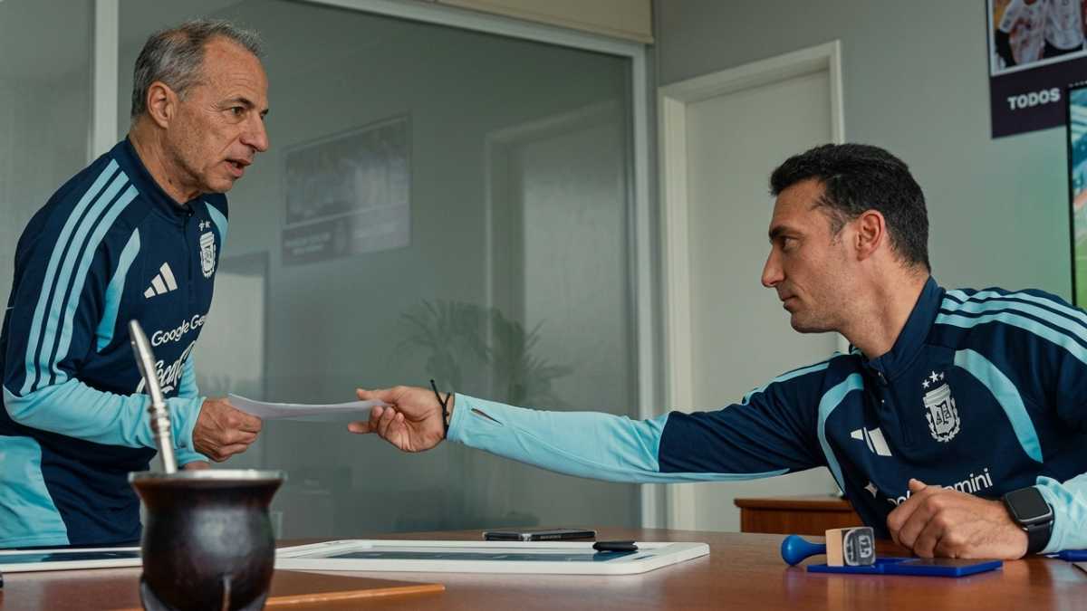 Marito Di Stéfano es uno de los hombres de confianza de Lionel Scaloni. Foto: AFA