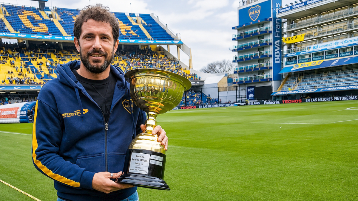Facundo Imboden surgió de Boca y fue campeón con el equipo senior.