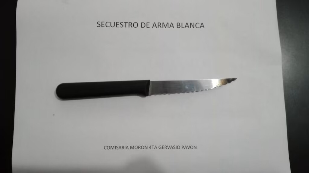 Merlo, colectivo, robó