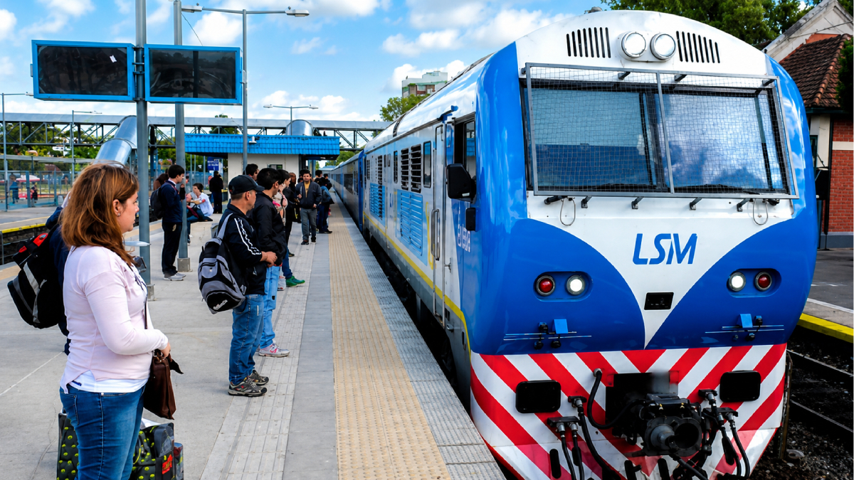 El Tren San Martín tendrá servicio limitado durante el fin de semana largo por obras.