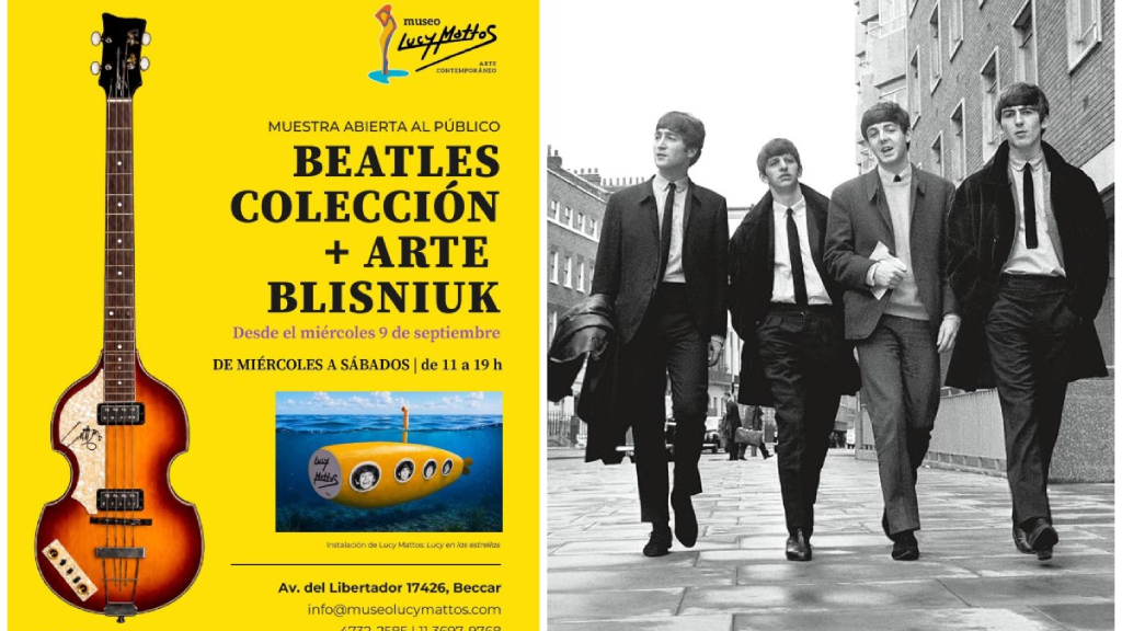 Inauguran una muestra homenaje a The Beatles en San Isidro.