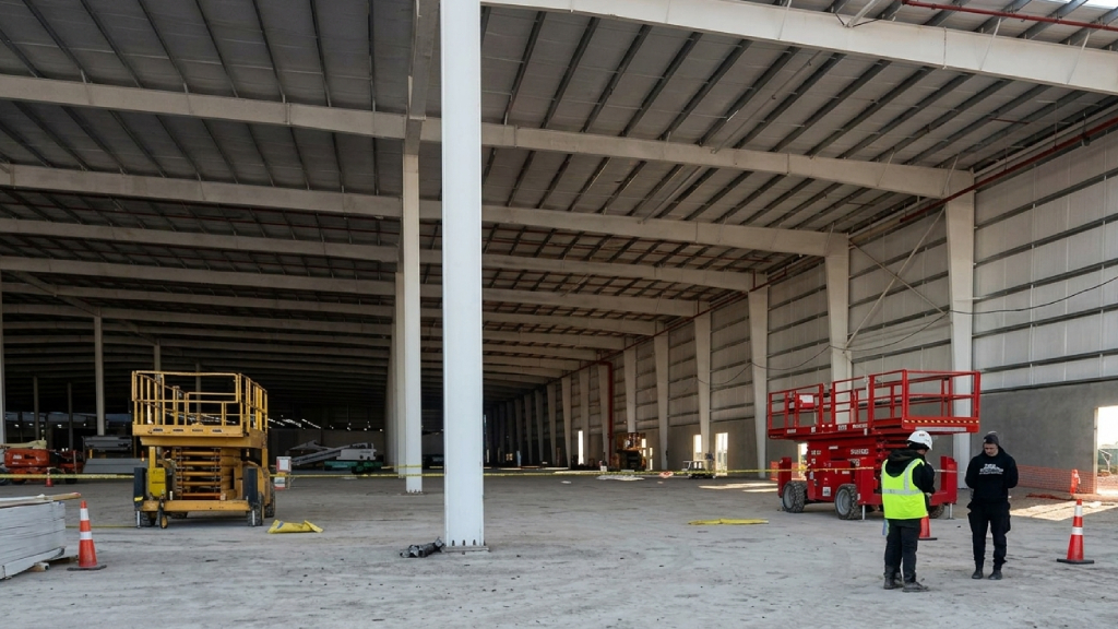 La Municipalidad de Escobar clausuró la obra de Mercado Libre por la muerte de un operario.