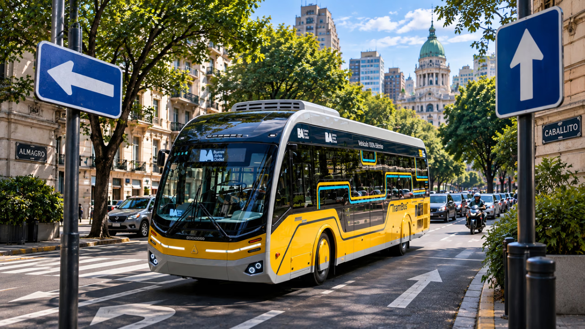 TramBus, el colectivo 100% eléctrico que llegar para cambiar el esecenario del trasnporte en CABA.