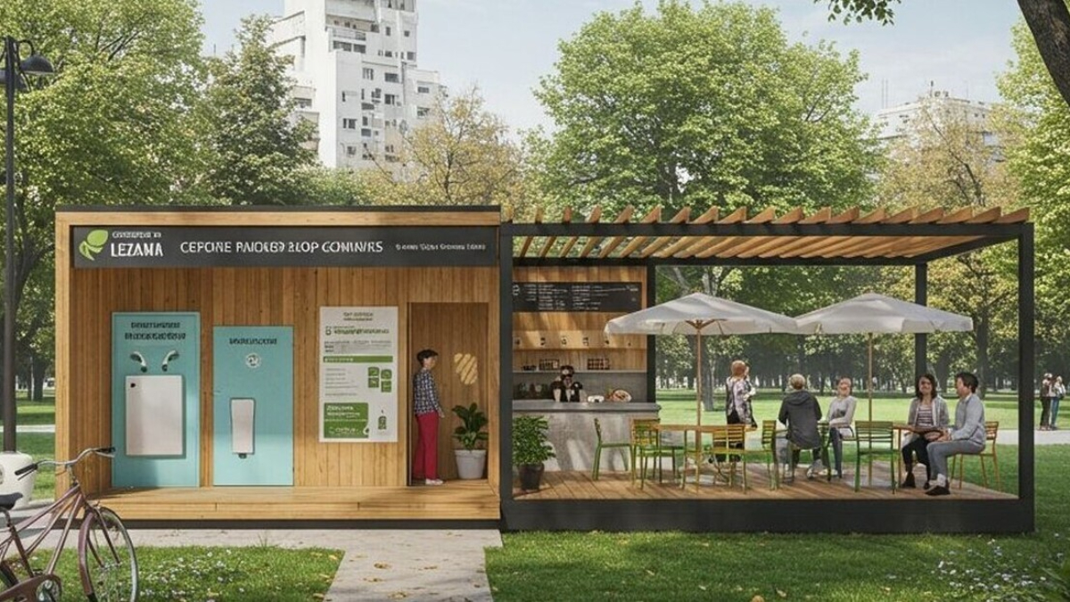 Render, bares, plazas, parques, Cuidad